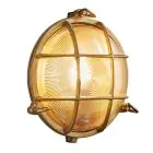 Nordlux Polperro Applique Murale Laiton et Verre Laiton - Extérieur | 195mm - IP64 - Convient pour E27