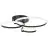 Brilliant Aydin Plafondlamp Aluminium Kunststof Mat Zwart Transparant 30W 4700lm - 830-870 CCT | Afstandsbediening Dimbaar