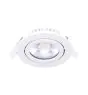 Noxion LED Kantelbaar Slim Spot Wit Rond 6W 520lm 60D - 927 Zeer Warm Wit | 85mm - IP54 - Dimbaar - Beste Kleurweergave